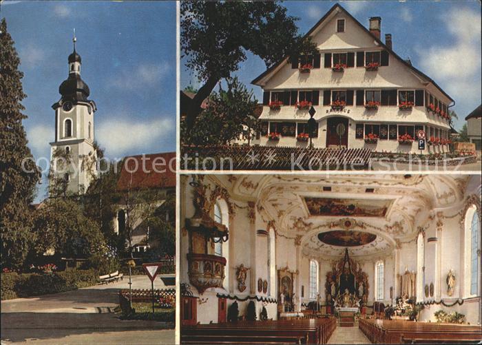 Scheidegg Allgaeu Pfarrkikrche Sankt Gallus Rathaus