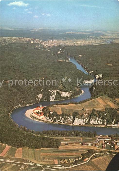 Weltenburg Kelheim Kloster Donaudurchbruch Fliegeraufnahme