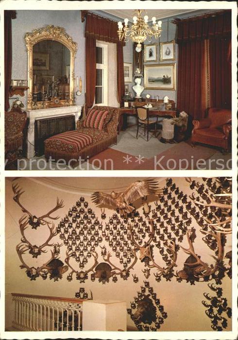 Bad Ischl Salzkammergut Kaiservilla Schreibzimmer Trophaeensammlung