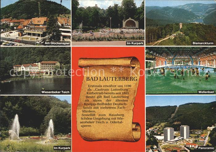 Bad Lauterberg Bismarckturm Wellenbad Im Kurpark Am Glockenspiel
