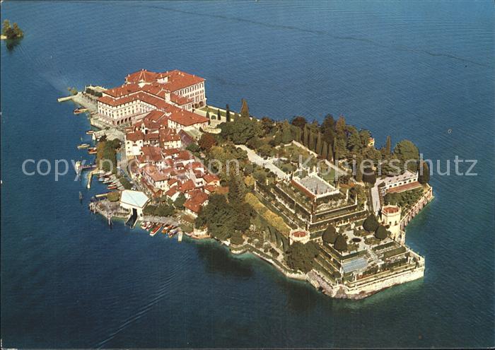 Lago Maggiore Isola Bella Fliegeraufnahme