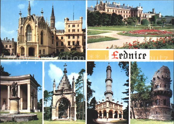 Lednice Eisgrub Jizni pruceli Minaret Jenuv hrad