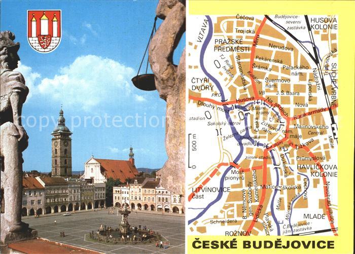 Budejovice Stadtkarte