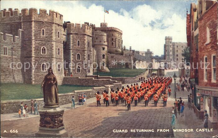 London Guard returning from Windsor Castle