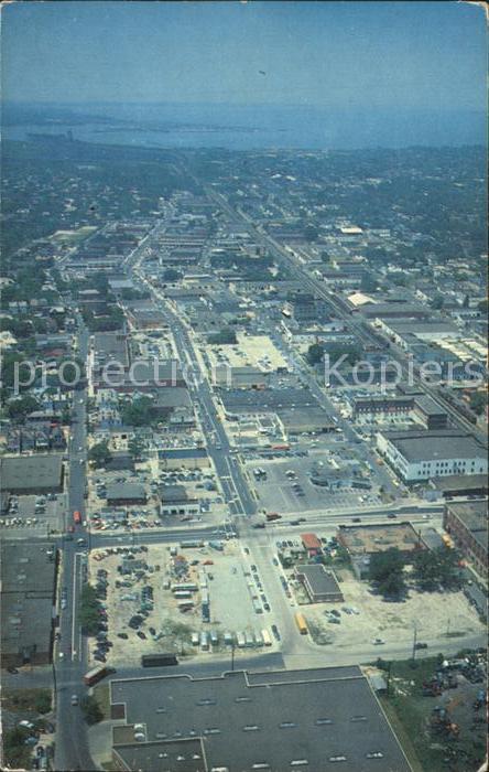 Norfolk Virginia Fliegeraufnahme 21st Street Business Section