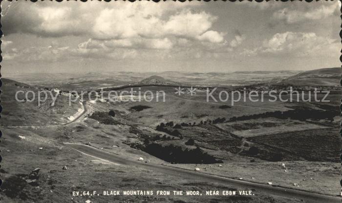 Ebbw Vale Blaenau Gwent Black Mountains from the Moor