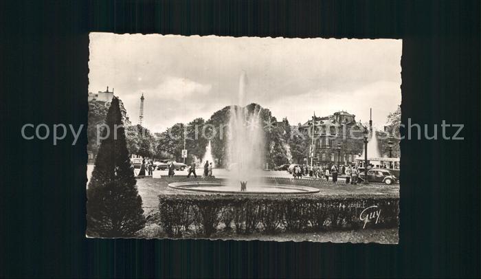 Paris Rond-Point Champs-Elysee Tour-Eiffel