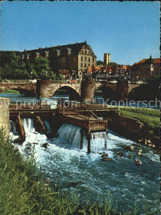 Hann. Muenden Wrrabruecke und Wehr