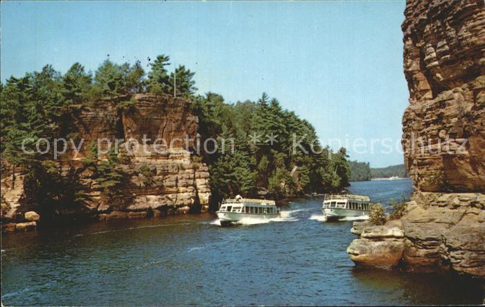 Wisconsin Dells Jaws of the Dells Aussichtsboote Upper Dells