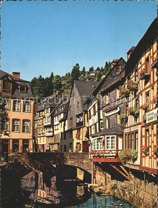 Monschau Montjoie NRW Altstadt mit Rur