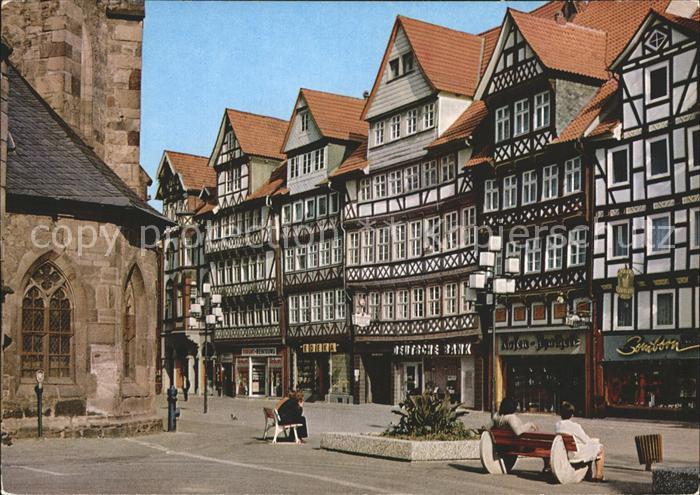 Hann. Muenden Lange Strasse Fachwerkhaeuser