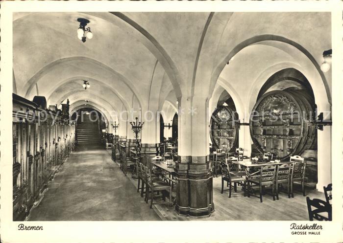BREMEN  CITY Rathaus-Keller Grosse Halle