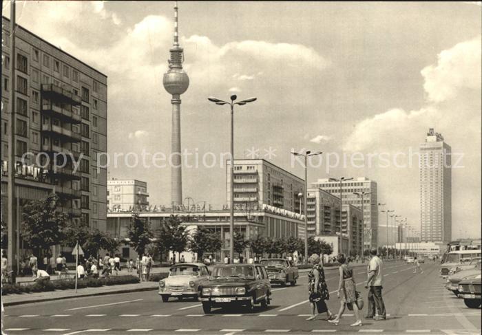 BERLIN  CITY Karl-Marx-Alee Fernsehturm Hotel Stadt Berlin