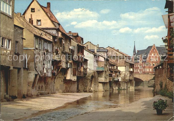 Bad Kreuznach Alter Stadteil am Fluss