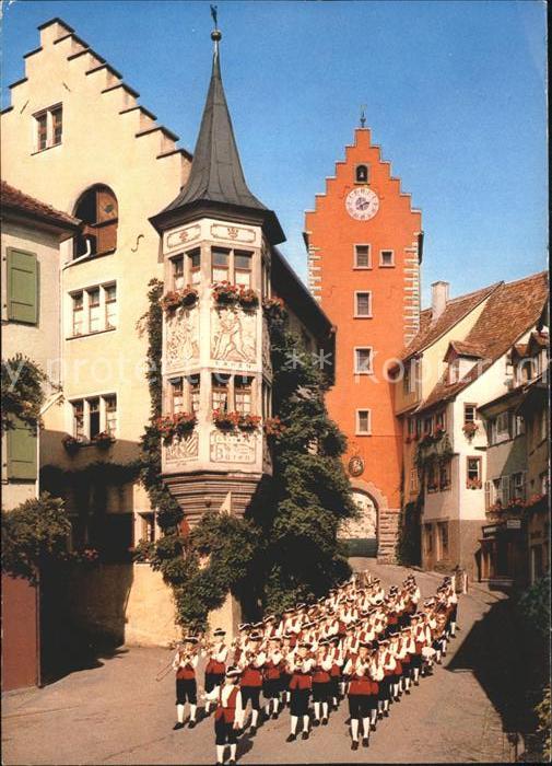Meersburg Bodensee Marktplatz mit Knabenmusikkapelle