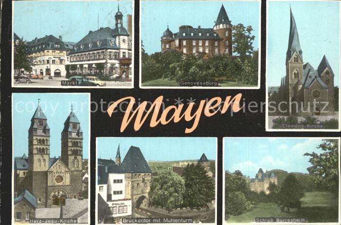 Mayen Brueckentor Schloss-Buerresheim Genovevaburg
