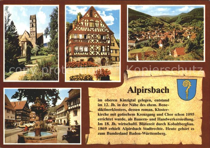 Alpirsbach Klosterkirche Schloesschen Klosterbrunnen