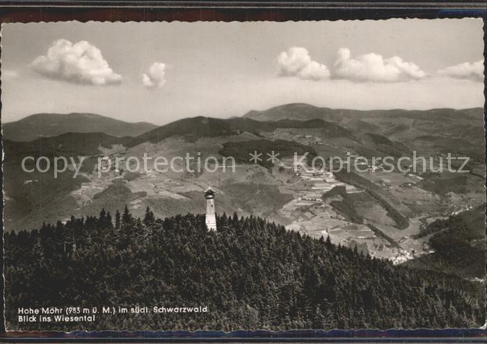Schwarzwald Hohe Möhr Fliegeraufnahme mit Wiesental