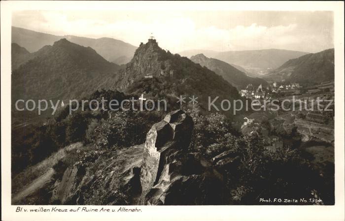 Foto Zeitz F.G. Nr. 1354 Ruine Are Altenahr