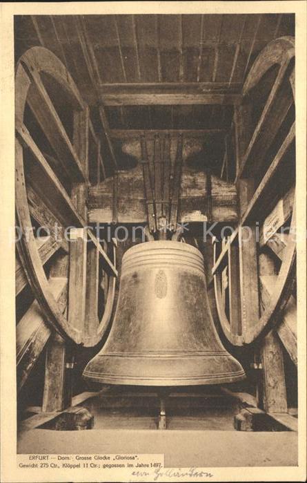 Kirchenglocke Churchbell Cloche Eglise Gloriosa Erfurt Dom