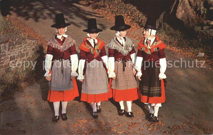 Trachten England Wales Welsh Folk Dancers National Costu
