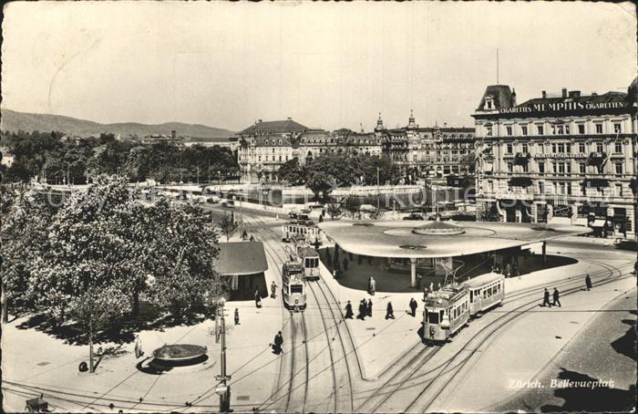 Strassenbahn Zuerich Bellevueplatz