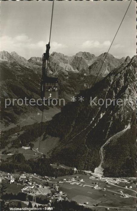 Seilbahn Walmendingerhorn Mittelberg Hammerspitz