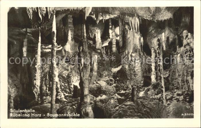Hoehlen Caves Grottes Rübeland Harz Baumannshöhle Säulenhalle