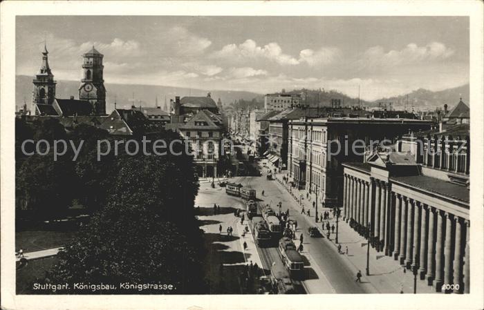 Strassenbahn Stuttgart Koenigsbau Koenigstrasse