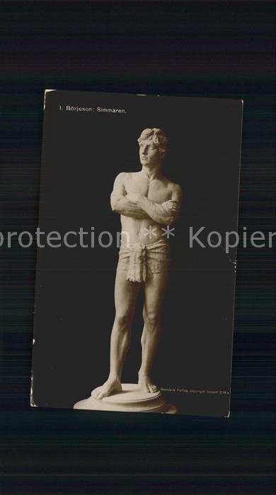 Skulpturen I. Boerjeson Simmaren