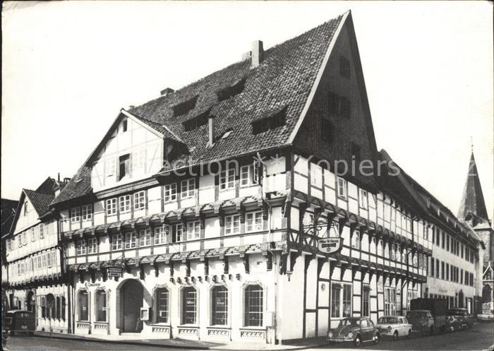 BRAUNSCHWEIG CITY Alte Knochenhauerstrasse Fachwerkbau Gaststaette Ritter St. G