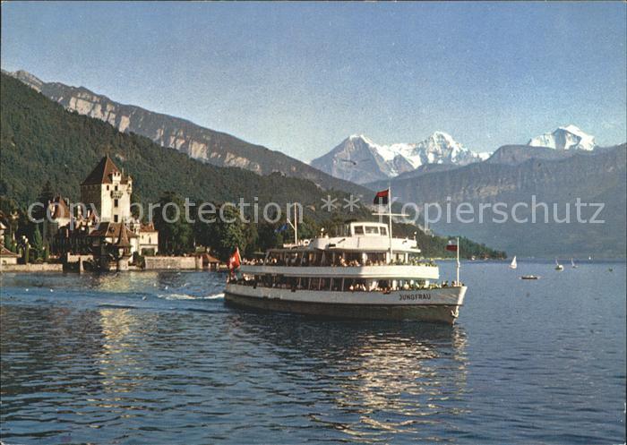 Motorschiffe MS Jungfrau Oberhofen Thunersee Eiger-Moench-Jungfrau