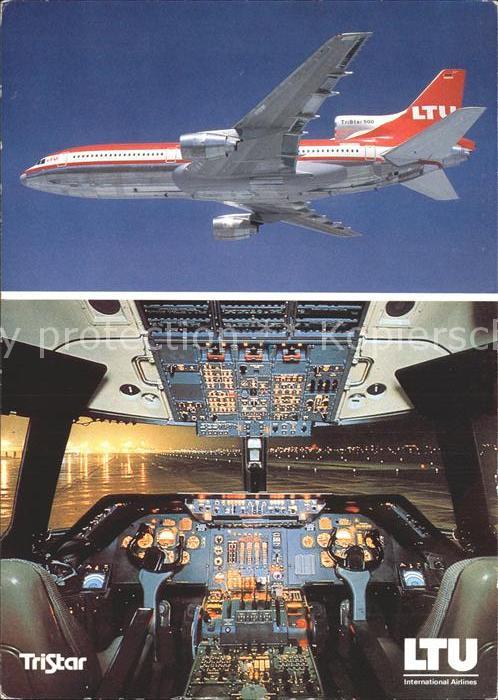 Flugzeuge Zivil LTU TriStar L-1011-500 Cockpit