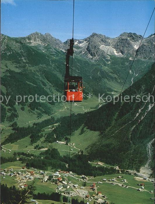 Seilbahn Walmendingerhorn Kleinwalsertal Mittelberg