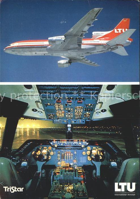 Flugzeuge Zivil LTU TriStar L-1011-500 Cockpit