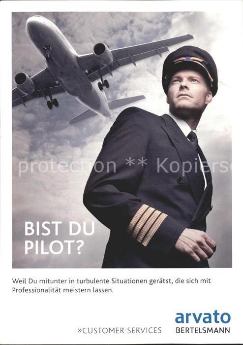 Flugzeuge Zivil Pilot Outsourcing-Dienstleister Arvato