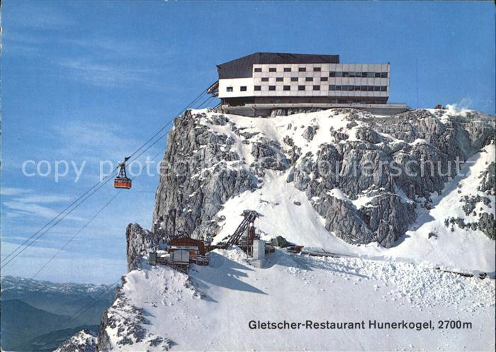 Seilbahn Dachstein-Suedwand Bergstation Gletscher-Restaurant Hunerkogel