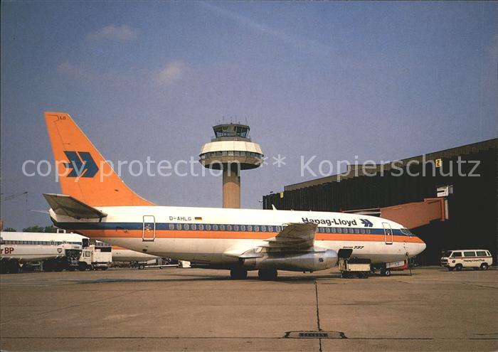 Flugzeuge Zivil Hapag-Lloyd Boeing B-737 Flughafen Hann