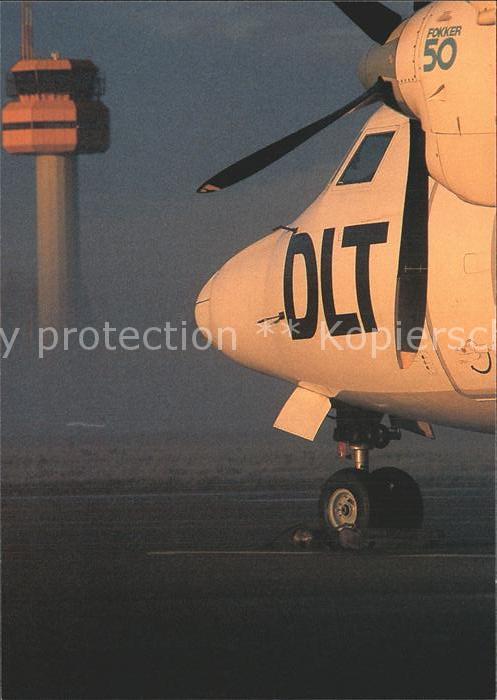 Flugzeuge Zivil DLT Fokker 50