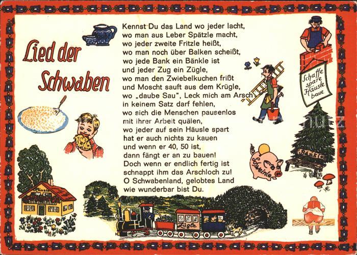 Liederkarte Lied der Schwaben