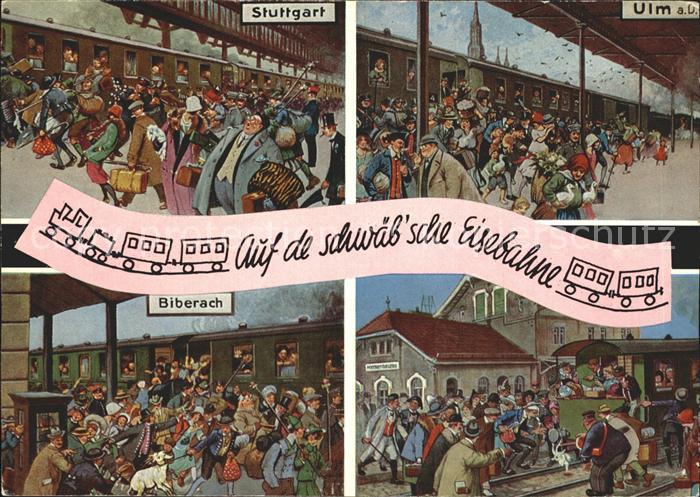 Liederkarte Auf de schwaeb'sche Eisebahna