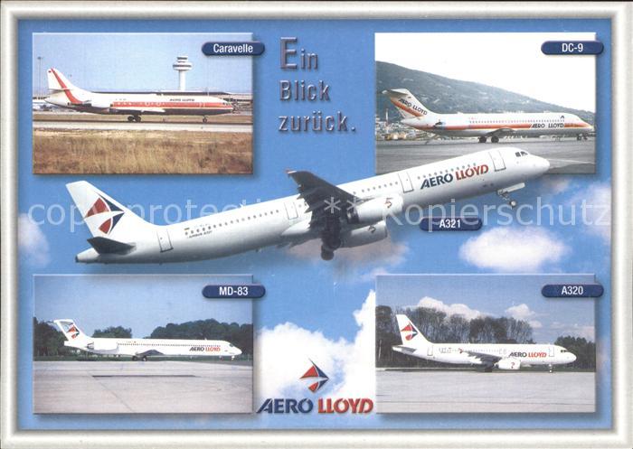 Flugzeuge Zivil Aero Lloyd Caravelle DC-9 MD-83 A320 A3