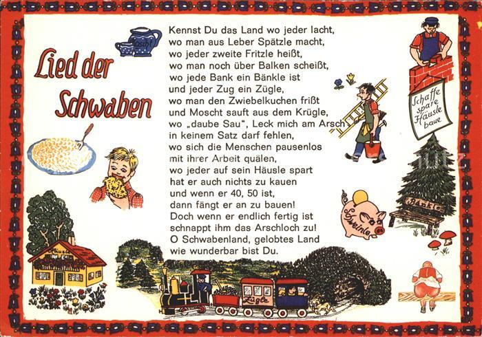 Liederkarte Lied der Schwaben