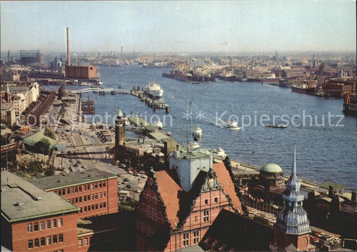Hafenanlagen Hamburg St. Pauli-Landungsbruecken Freihafen