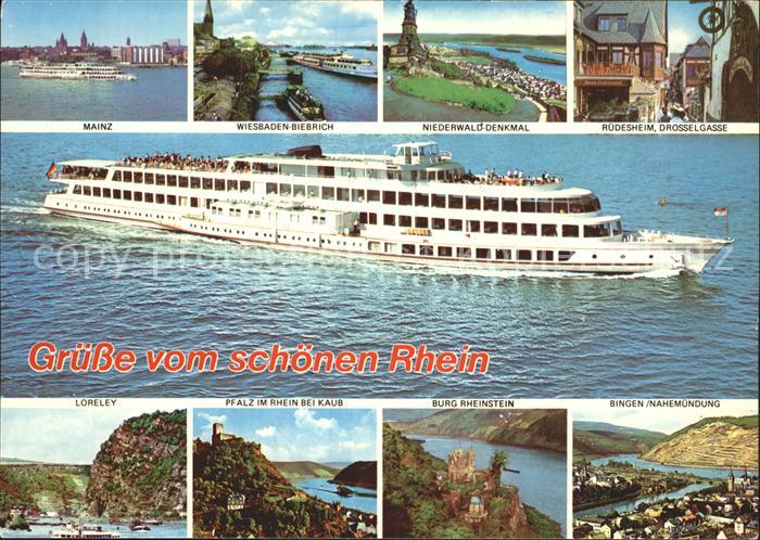 Motorschiffe Mainz Ruedesheim Bingen Loreley