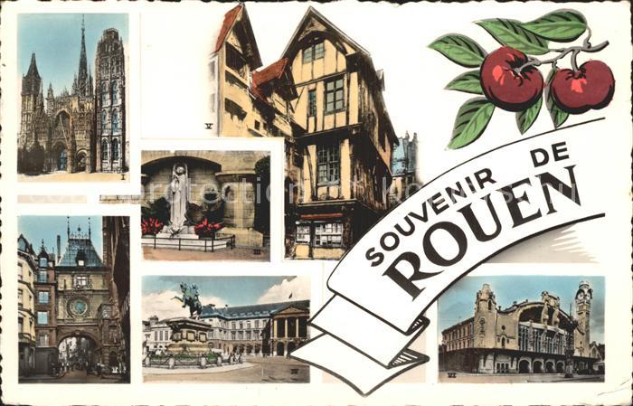 Rouen Cathedrale Horloge Statue