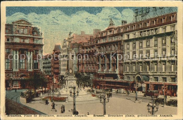 Bruxelles Bruessel Place Brouckere monument Anspach