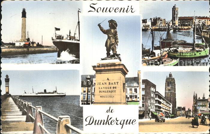 Duenkirchen Dunkerque Hafen Turm Jean Bart Denkmal