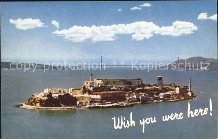 Alcatraz San Francisco Fliegeraufnahme Insel