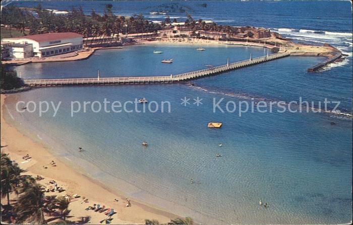 San Juan Puerto Rico Fliegeraufnahme Escambron Beach Club